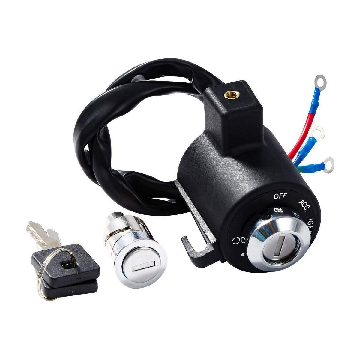 Hokuotolite front view ignition switch showing compact OEM-style fit