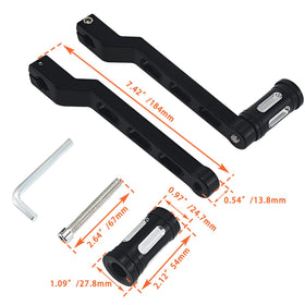 Hokuotolite installed on Road Glide shifter showing improved control benefit