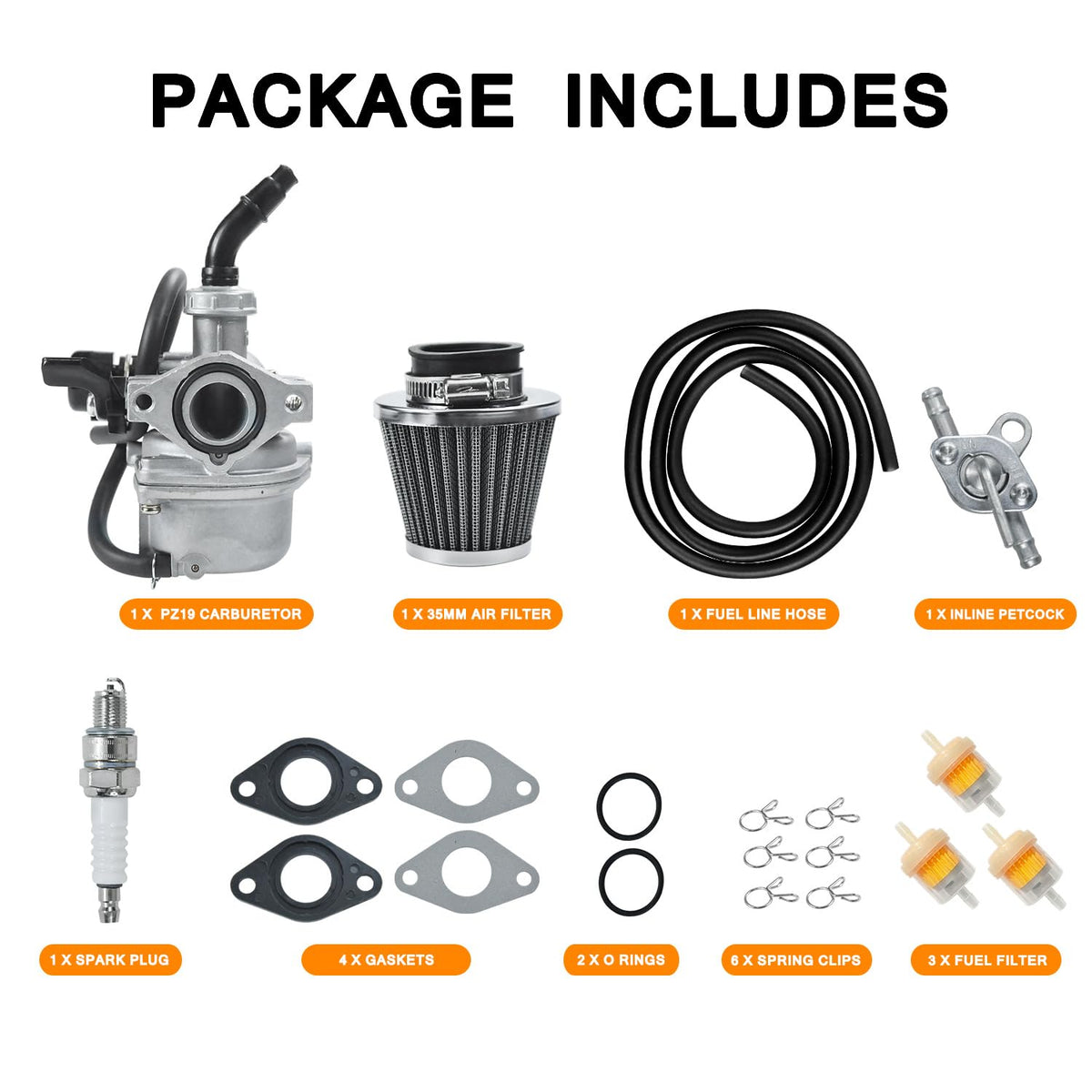 HOLATO carburetor mounted on engine to illustrate fitment and installation ease
