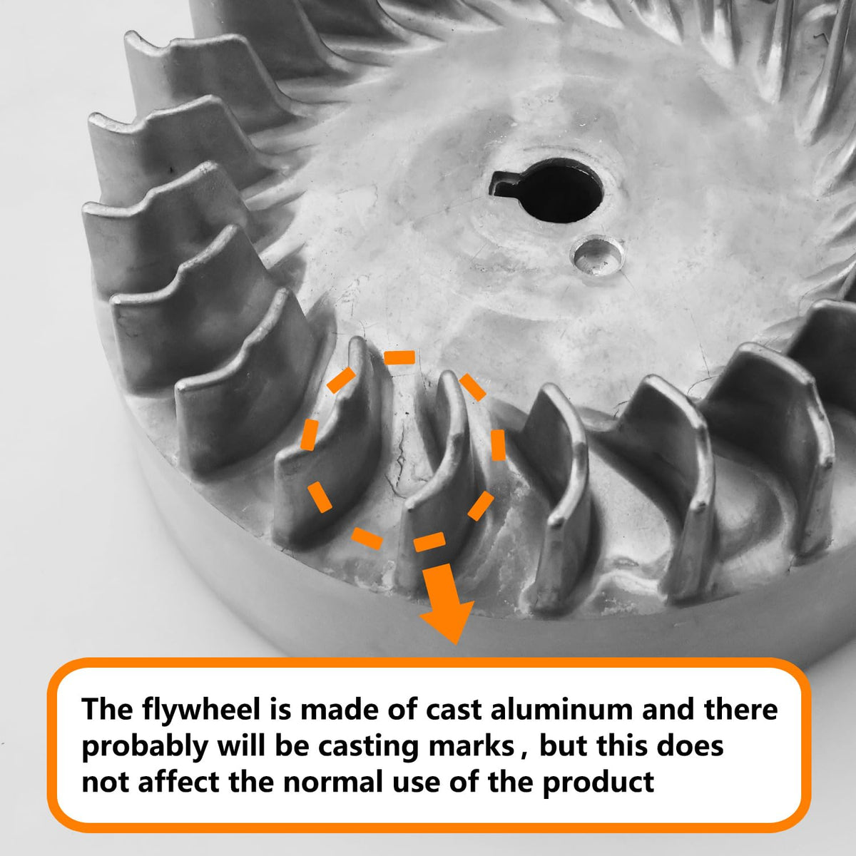 HOLATO flywheel installed on a mini bike engine demonstrating improved throttle response potential