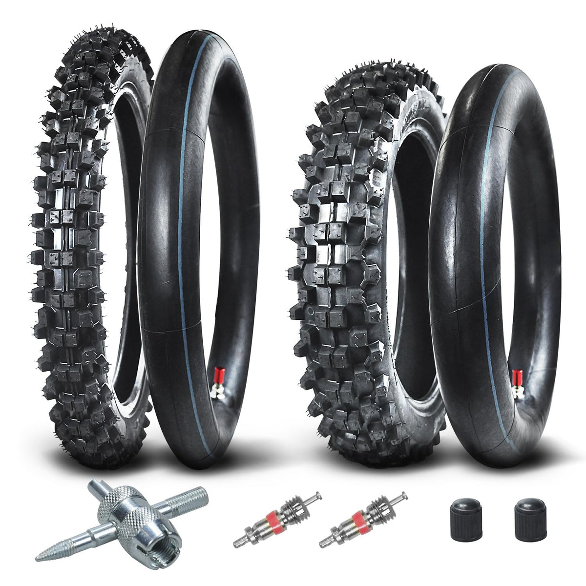 HOLATO front and rear tires mounted on bike showing fitment benefit
