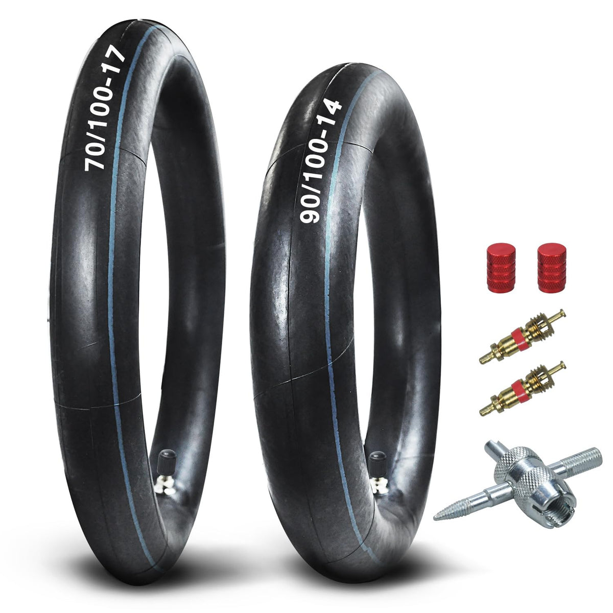 HOLATO packaging showing two inner tubes and accessories for quick replacement