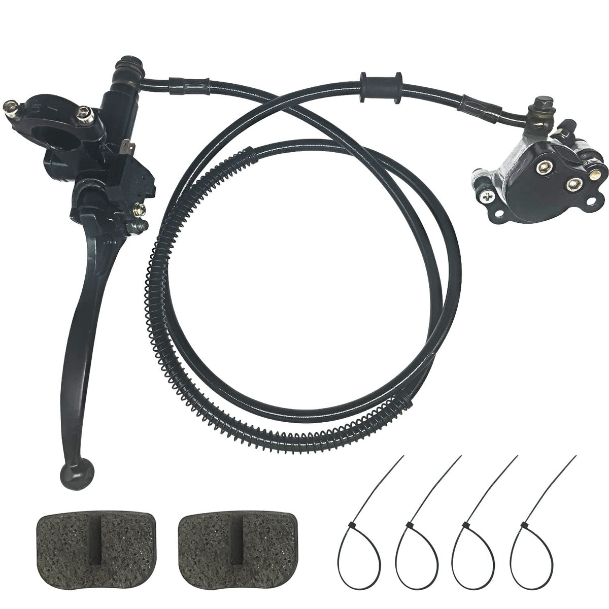 HOLATO front view of assembled master cylinder and caliper showing compact design and reliable fit