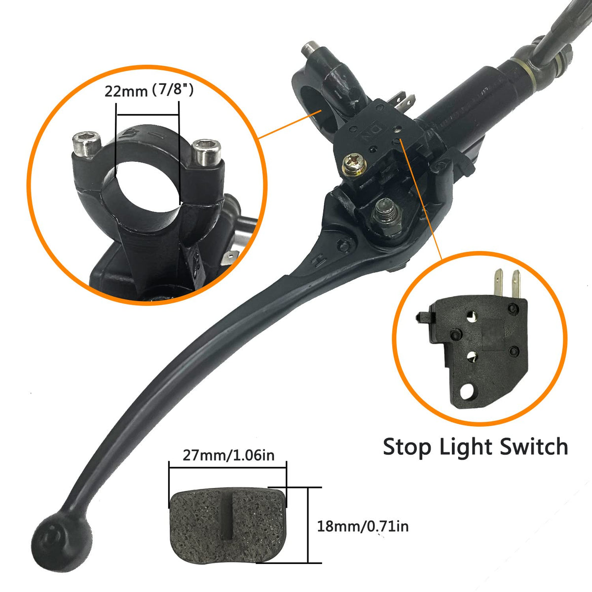 HOLATO installed on a mini bike illustrating upgraded braking performance in context