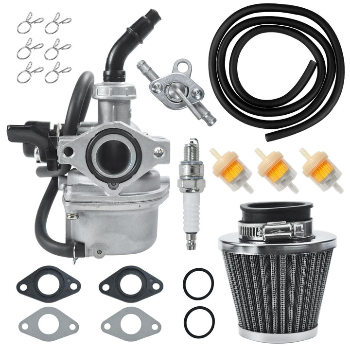 HOLATO PZ19 carburetor front view showing throttle body and benefit of easy tuning