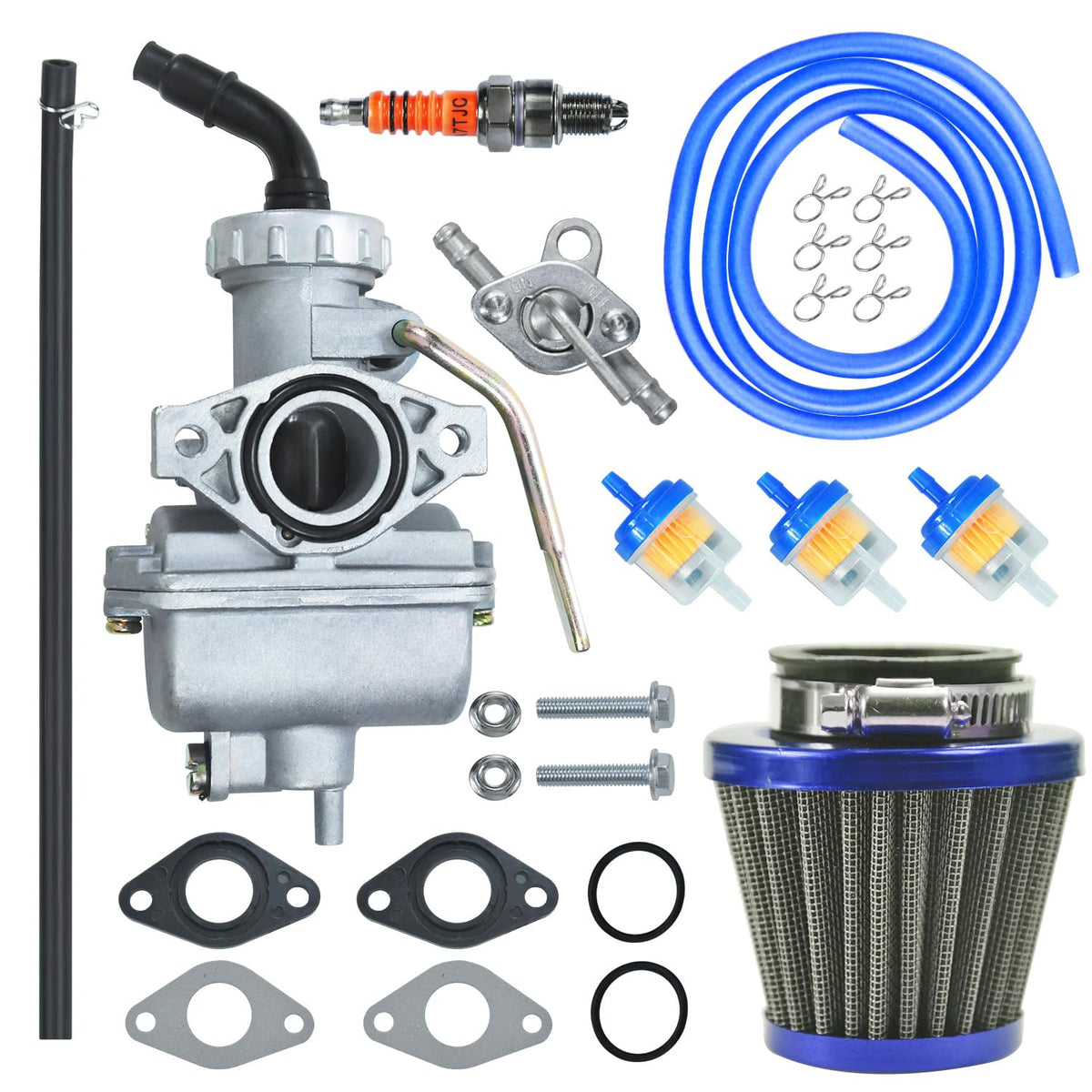 HOLATO PZ20 carburetor front view showing replacement ease