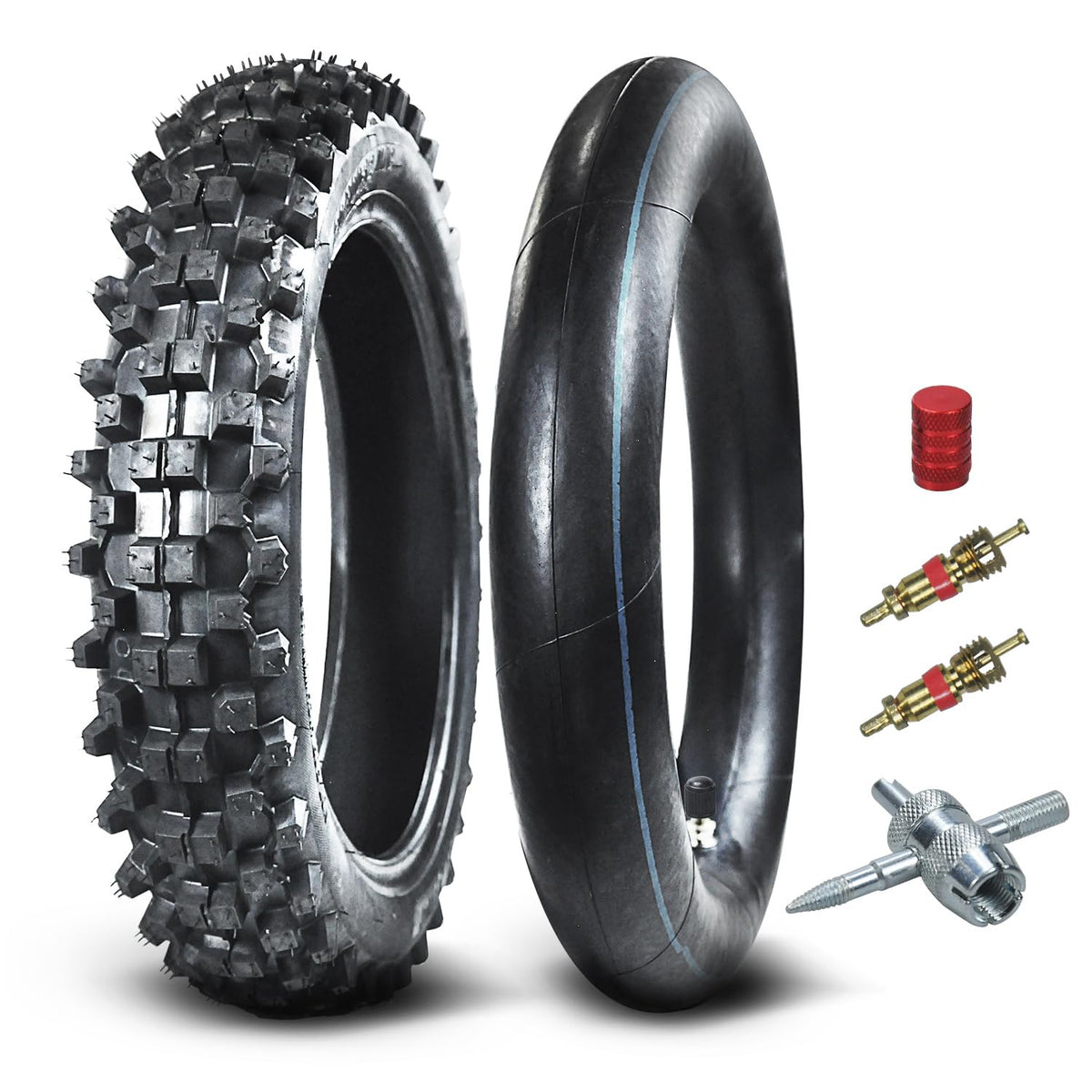 HOLATO front view of tire and tube kit showing full package and ready-to-install benefit