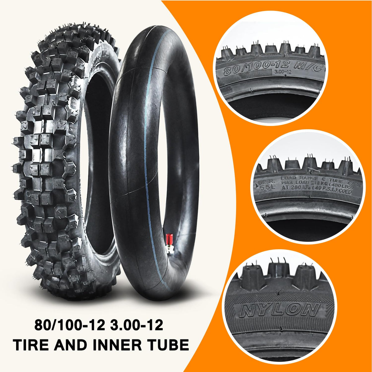 HOLATO inner tube with TR4 valve stem detail aiding easy inflation