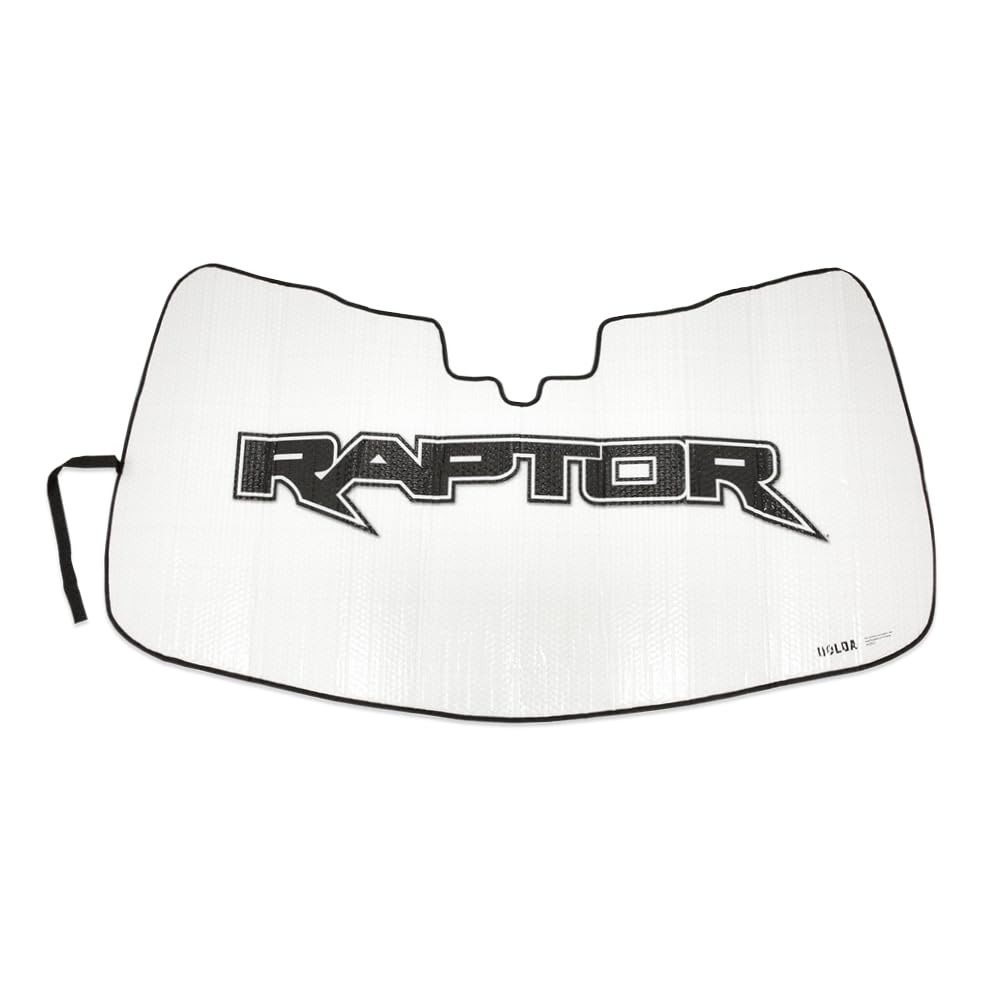 Holda front view of sunshade on windshield showing full coverage benefit