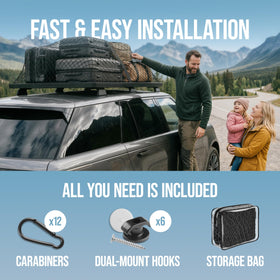 HOLDYNX kit of 12 carabiners and hooks for versatile mounting
