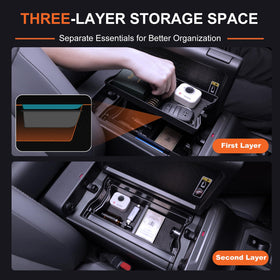 HOLEMISINN side profile fit inside console demonstrating precise alignment and stability