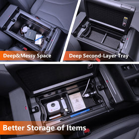 HOLEMISINN trays removed displaying removable layers for easy cleaning and reconfiguration