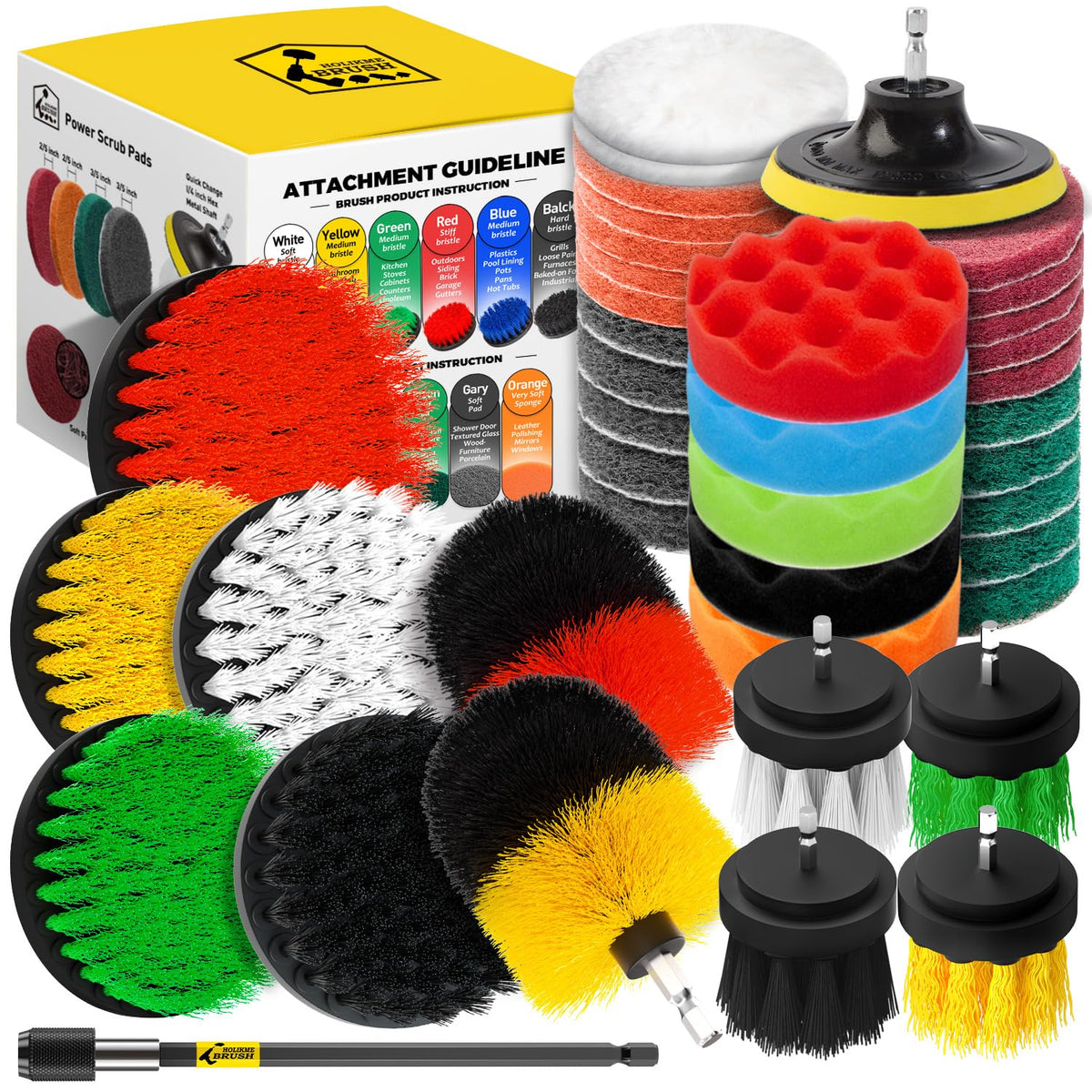 Holikme front kit display showing all 40 pieces and organized layout for quick selection