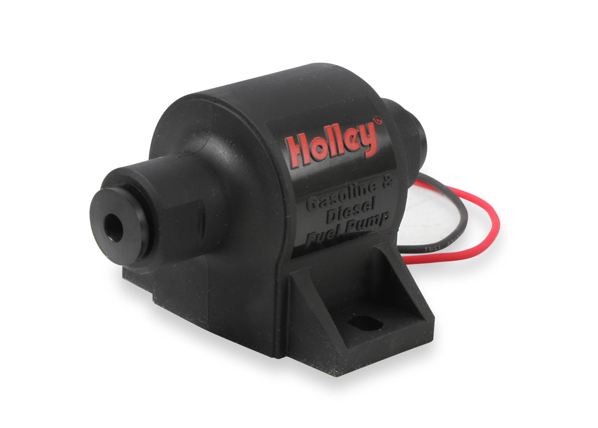 Holley 12-427 installed under a car hood illustrating compact space-saving fit