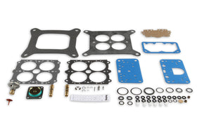 Holley close-up of gaskets and seals ensuring leak-free carburetor rebuilds