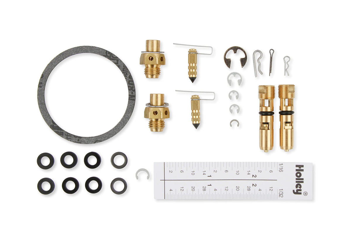 Holley parts tray organized to speed rebuild and prevent loss