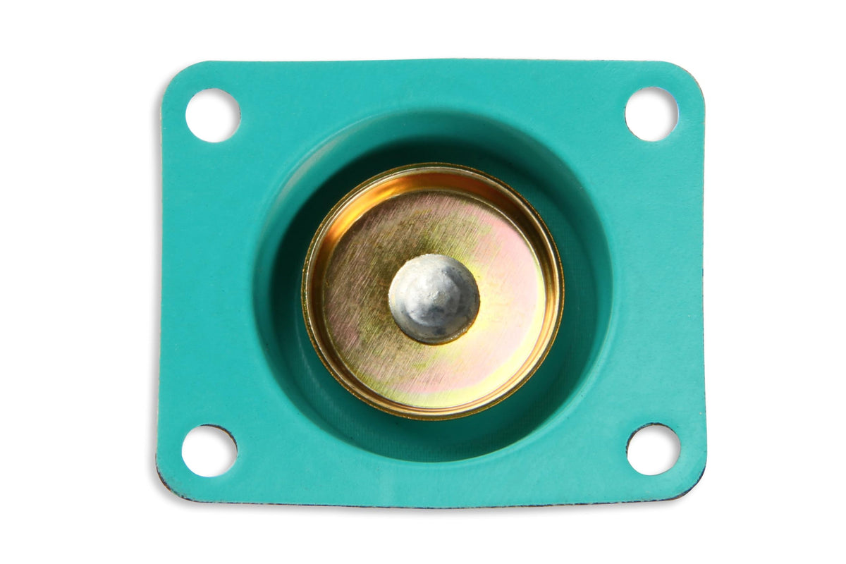 Holley components next to a coin showing scale and easy handling benefits