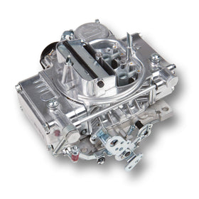 Holley Street Warrior front view showing throttle bores and mounting flanges for easy fitment