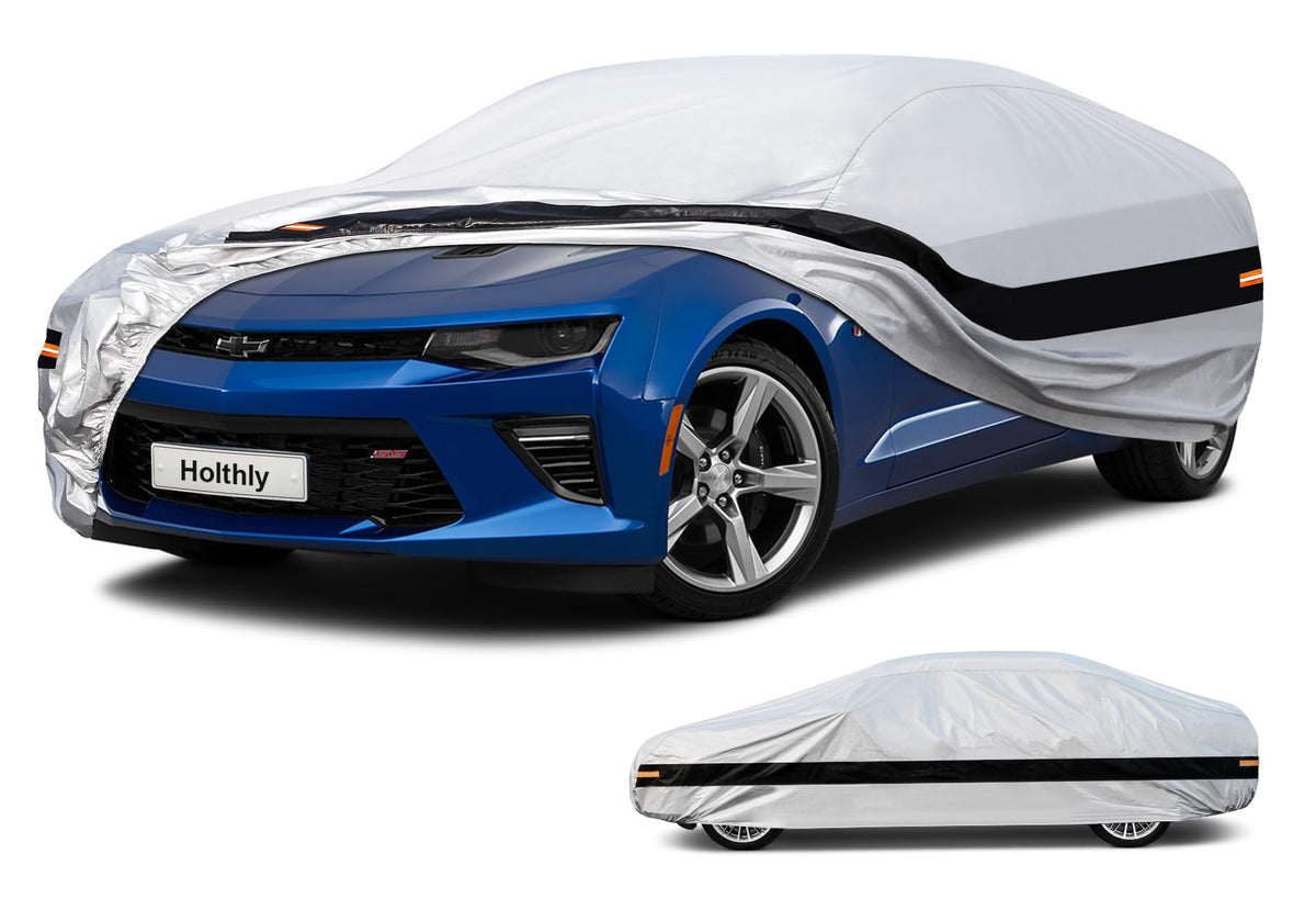 Holthly front view on coupe showing full-body weather protection and neat fit