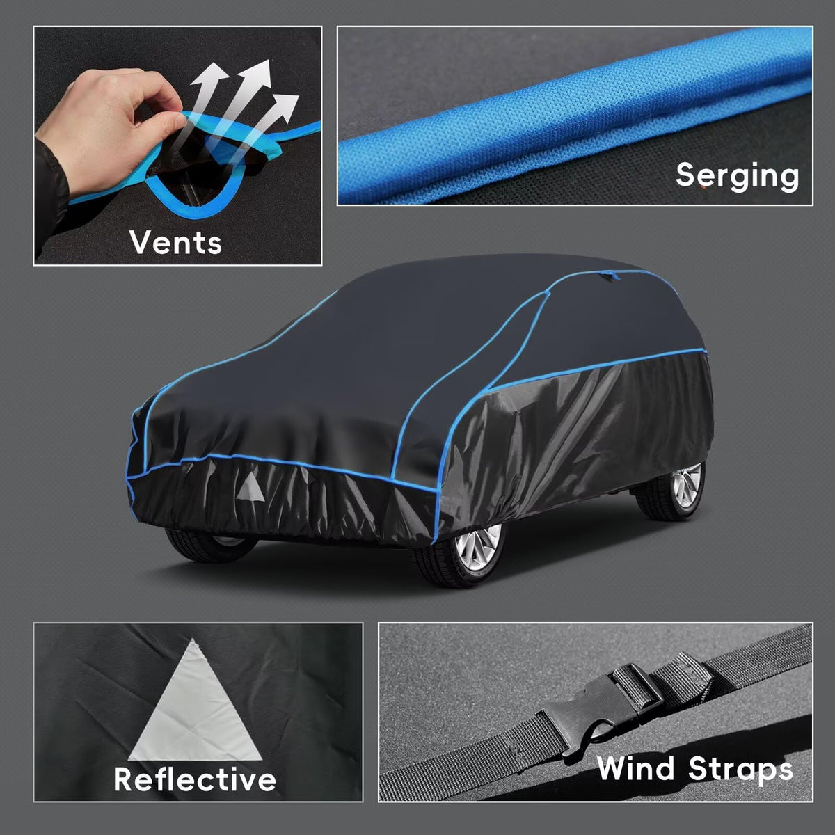 Holthly being installed on an SUV demonstrating easy strap fastening