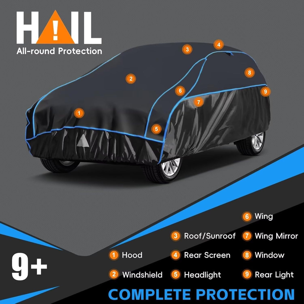 Holthly Oxford side fabric detail highlighting waterproof tear-resistant material