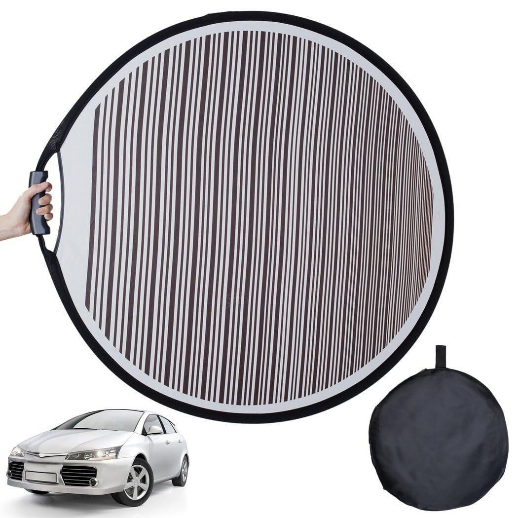 Homaisson front-facing reflector board showing clear stripes for accurate dent detection