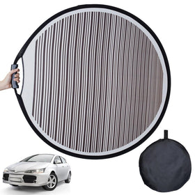 Homaisson front-facing reflector board showing clear stripes for accurate dent detection