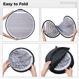 Homaisson reflector mounted on car door demonstrating stripe reflections to locate dents