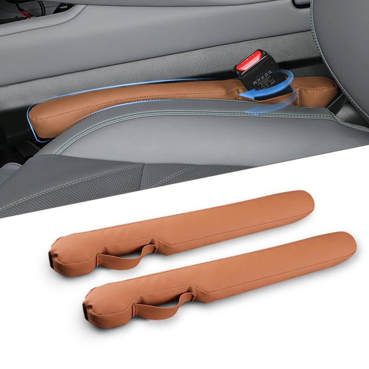 Homaupt tan gap filler front view showing full length and neat fit