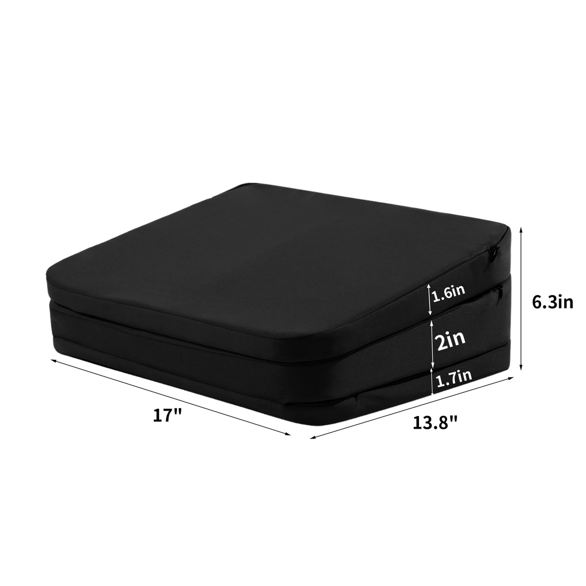 HOMBYS booster separated layers demonstrating adjustable height and customization