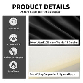 HOMBYS booster beside car seat illustrating footprint and proportion advantage