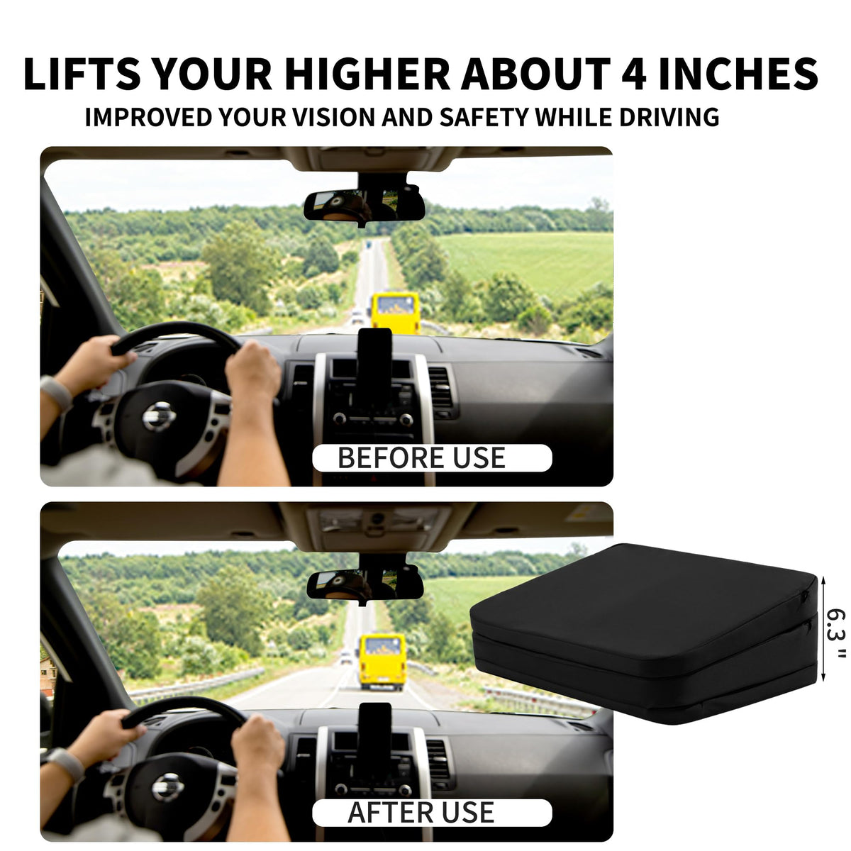 HOMBYS booster zippered cover detail enabling easy removal and machine wash