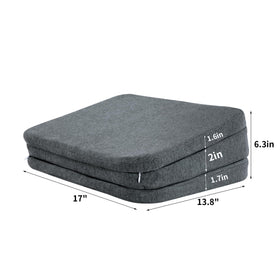 HOMBYS separated foam layers illustrating adjustable three-height option