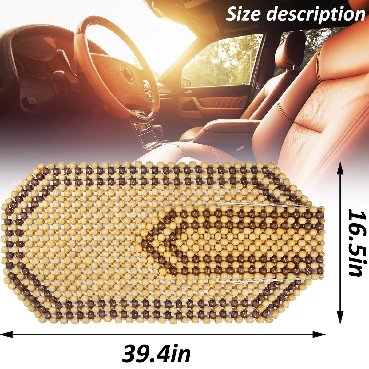HomDSim installed in car front seat showing cooling airflow benefit