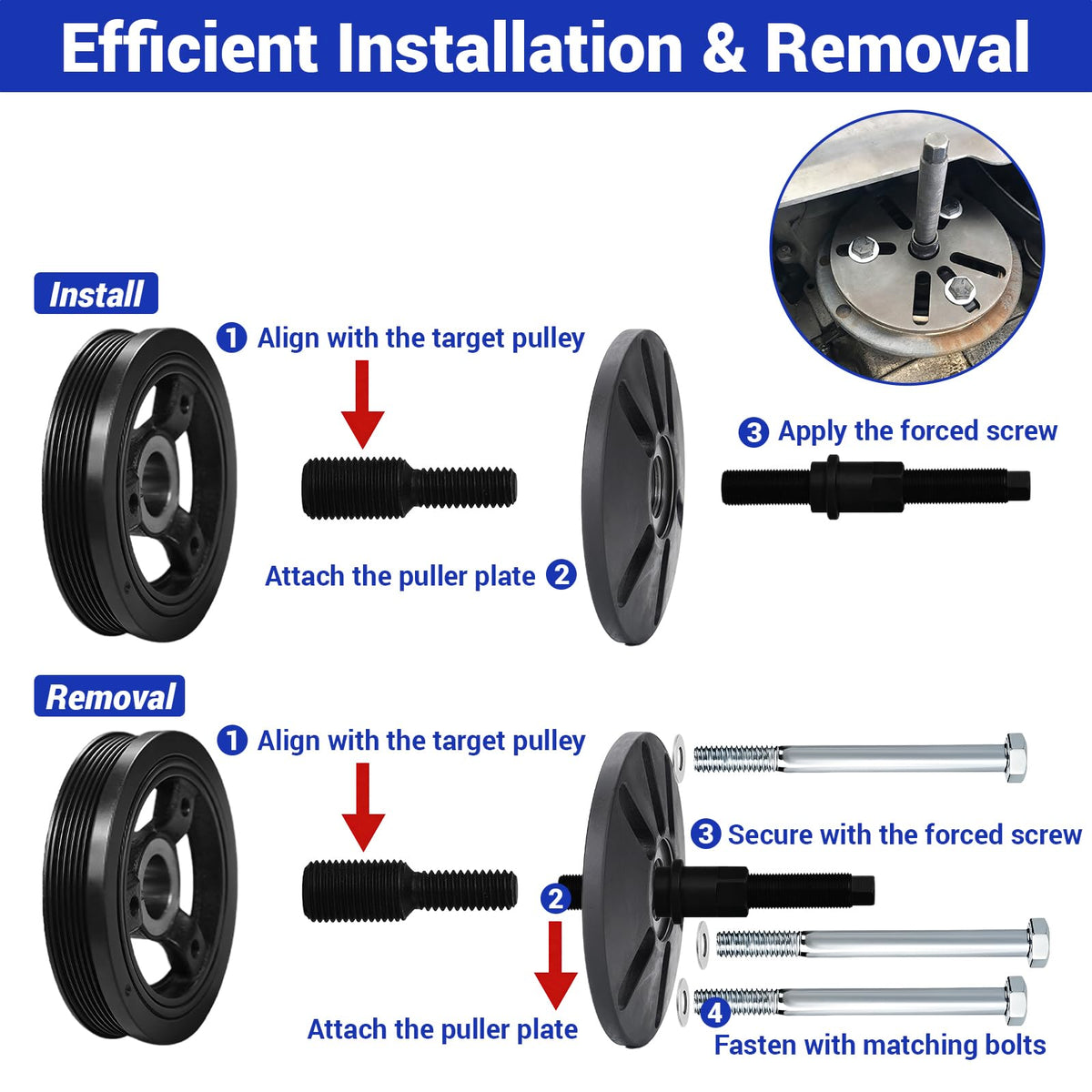 Home DIYer assorted bolts and adapters laid out showing compatibility benefit