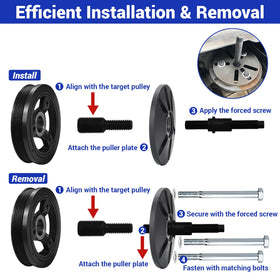 Home DIYer assorted bolts and adapters laid out showing compatibility benefit