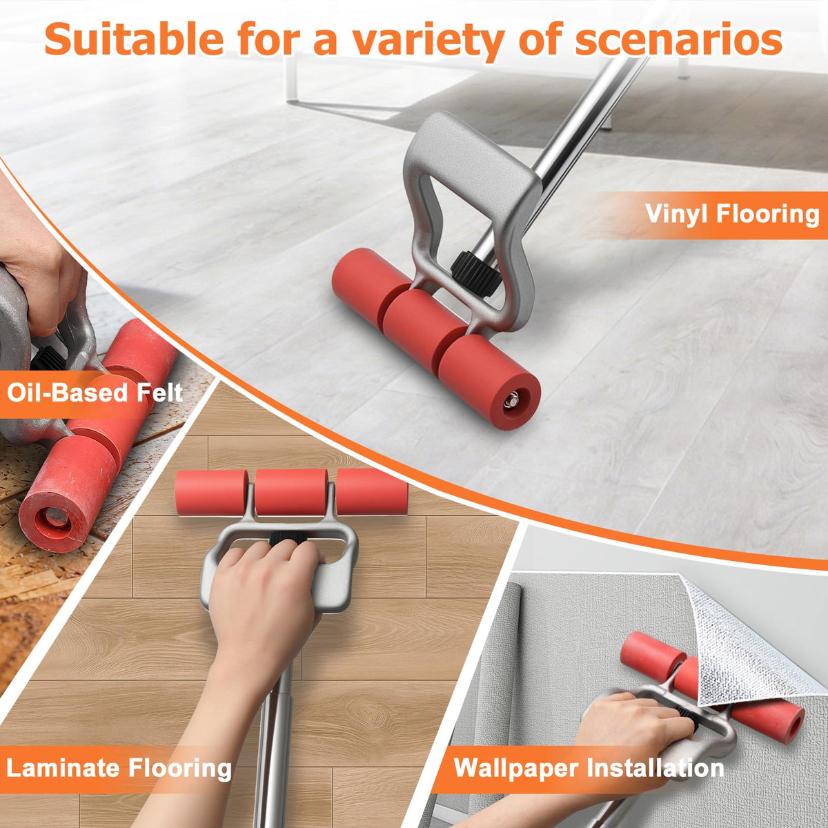 HOME RIGHT smooth rubber surface close-up protecting floors from scratches