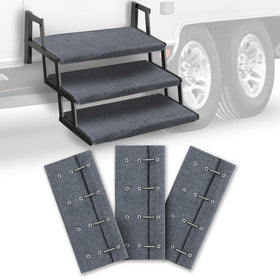HOMEE front view of 23 inch RV step cover showing fit and full coverage