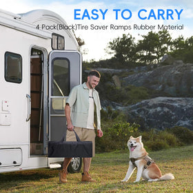 Homeon Wheels carry bag with four ramps stored neatly for easy transport