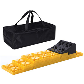Homeon Wheels front packaging showing complete leveling kit and portability benefits