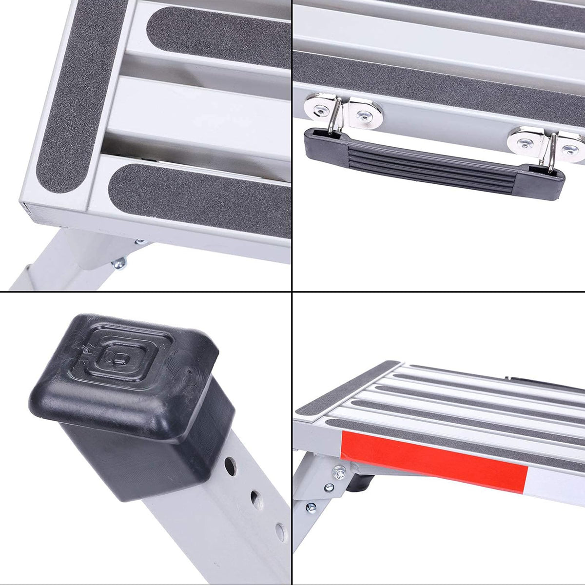 Homeon Wheels on campsite step used near camper for convenient access