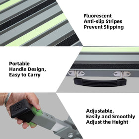 Homeon Wheels close-up of non-slip platform strips for secure footing