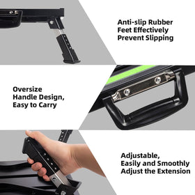 Homeon Wheels close-up of height adjustment for customized access benefit