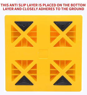 Homeon Wheels wheel chock detail illustrating secure tire hold for safety