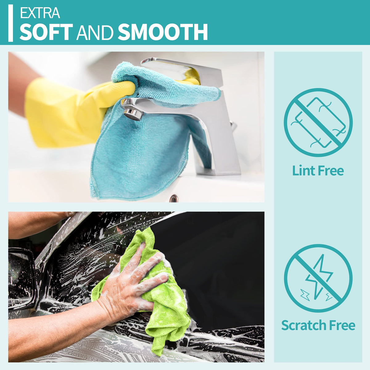 HOMERHYME cleaning car interior demonstrating scratch-free performance