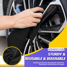 HOMERHYME towel drying car paint leaving streak-free shine and fast absorbency