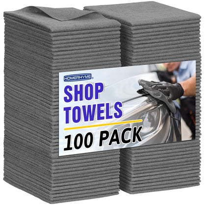 HOMERHYME front package showing 100 cloths for bulk cleaning convenience