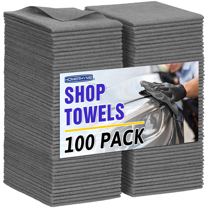 HOMERHYME front package showing 100 cloths for bulk cleaning convenience
