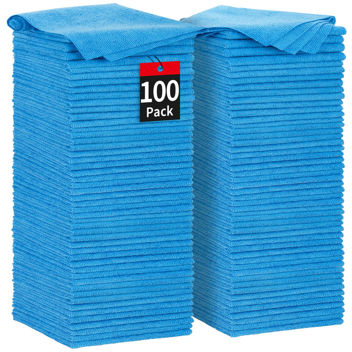 HOMERHYME front packaging showing 100-pack blue shop towels and value