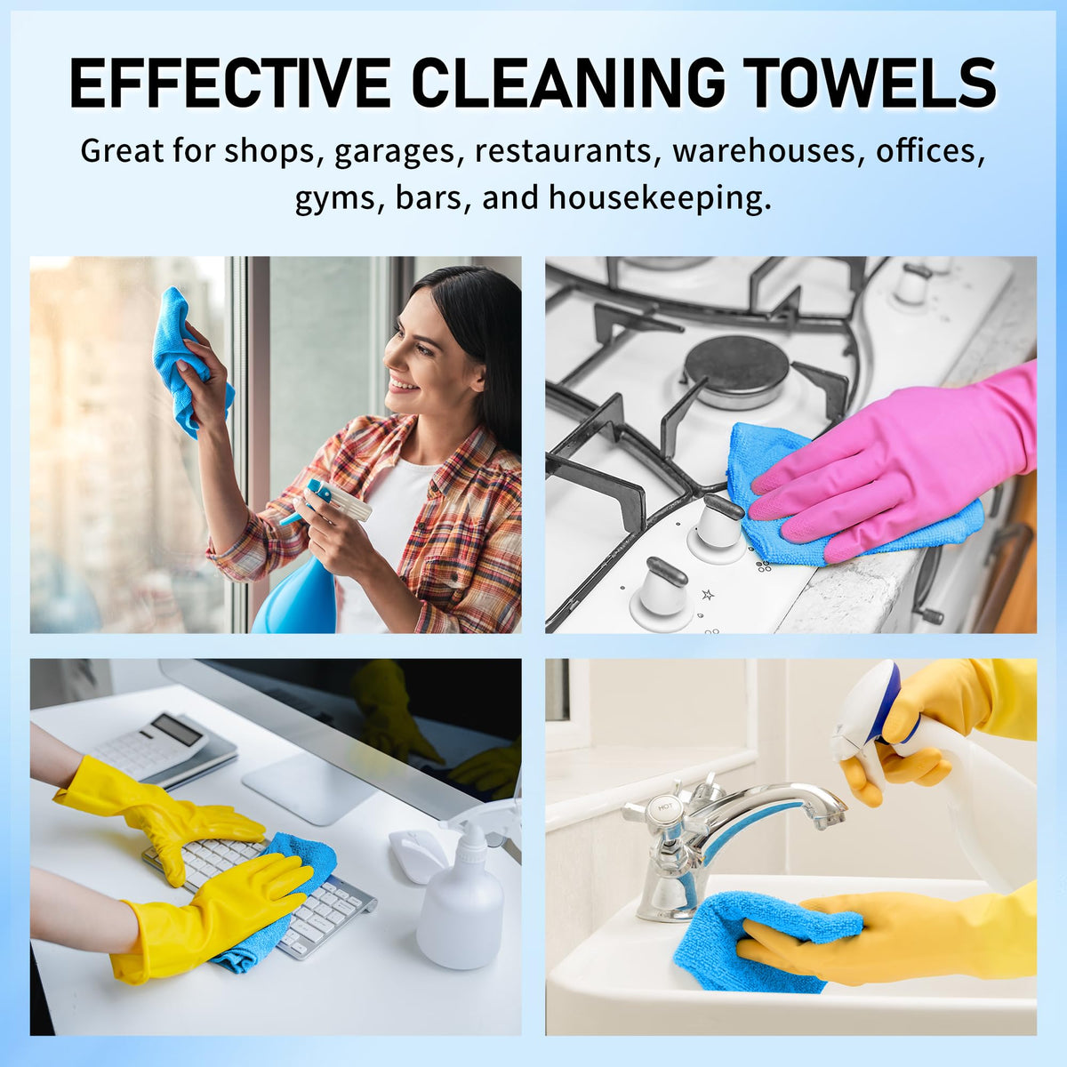 HOMERHYME bundled towels ready for machine wash to show reusable durability